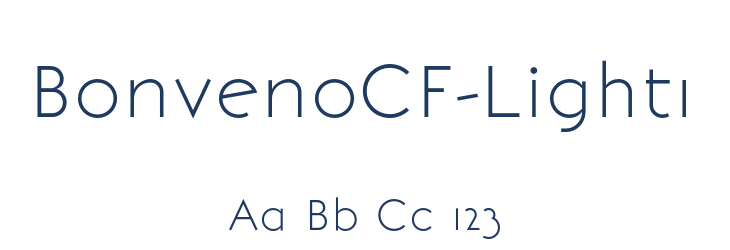 BonvenoCF-Light1 Font Preview