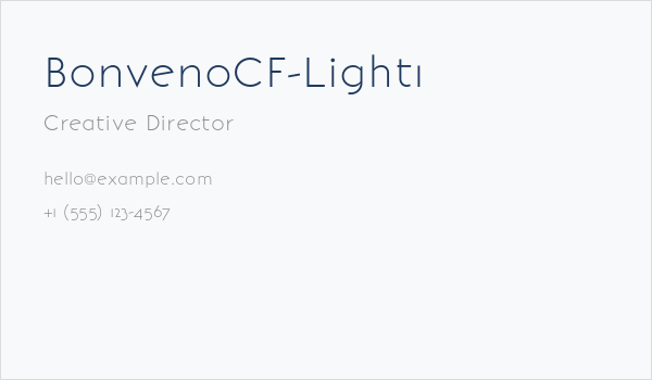 BonvenoCF-Light1 Business Card