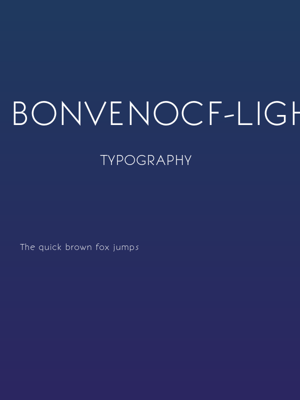 BonvenoCF-Light1 Poster