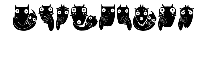 Bonvenon Regular Font LOWERCASE