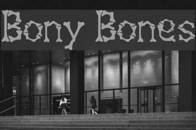 Bony Bones Font examples