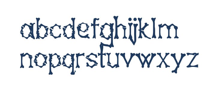 Bony Bones Lowercase