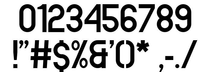 Bonza Font OTHER CHARS