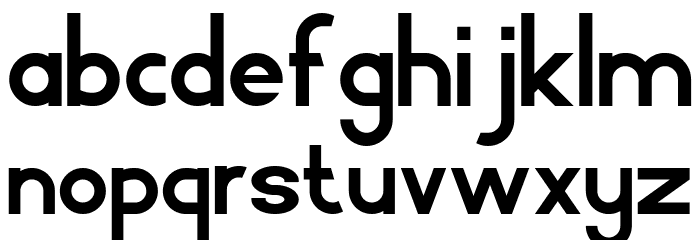 Bonza Font LOWERCASE