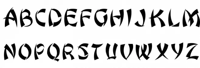 Bonzai Regular Schriftart Groß