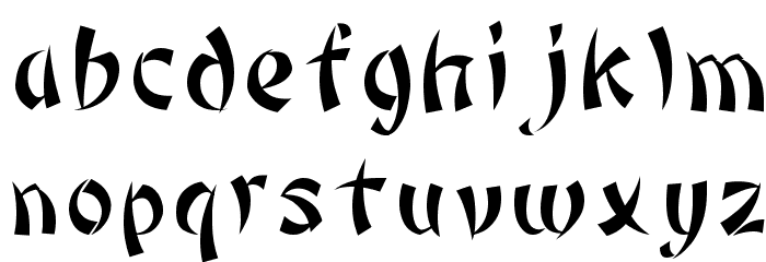Bonzai Regular Font LOWERCASE