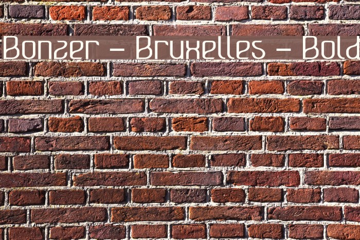 Bonzer - Bruxelles - Bold Font examples