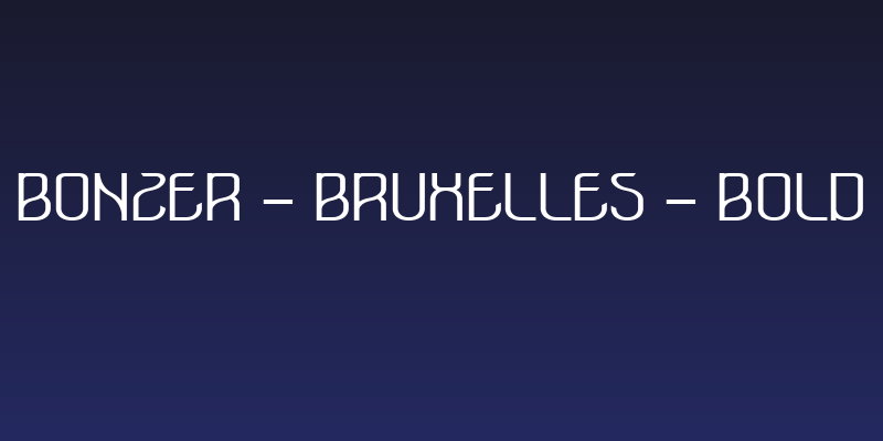 Bonzer - Bruxelles - Bold Social Header