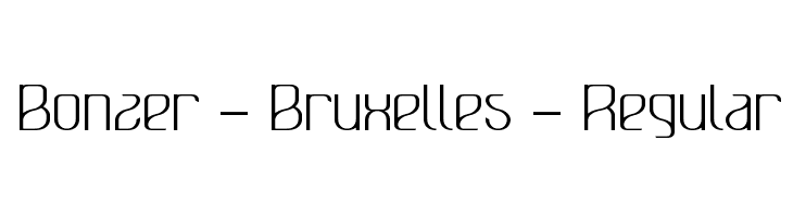 Bonzer - Bruxelles - Regular  免费字体下载