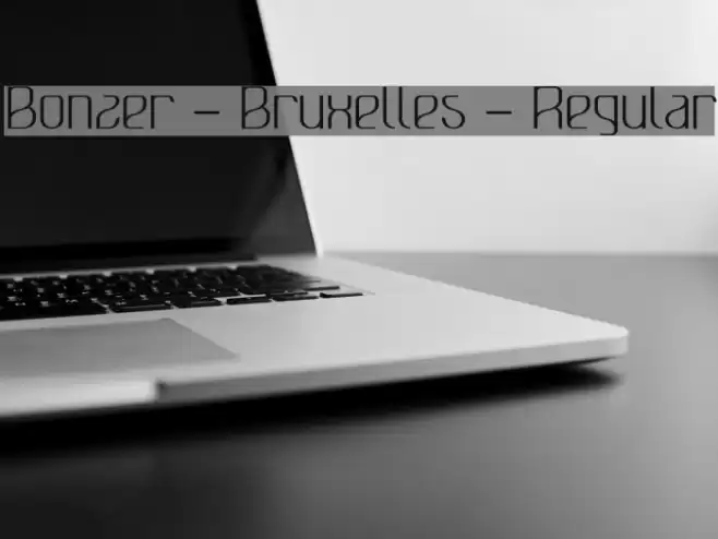Bonzer - Bruxelles - Regular Font examples