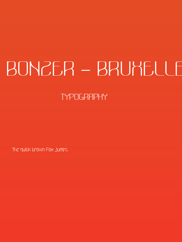 Bonzer - Bruxelles - Regular Poster