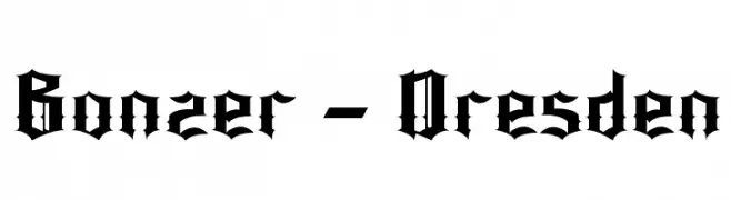 Bonzer - Dresden  Frei Schriftart Herunterladen