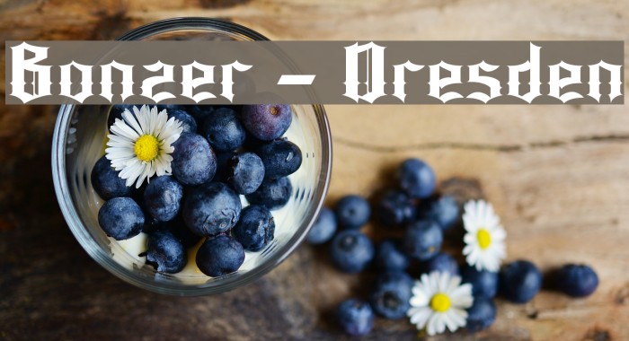 Bonzer - Dresden Font examples
