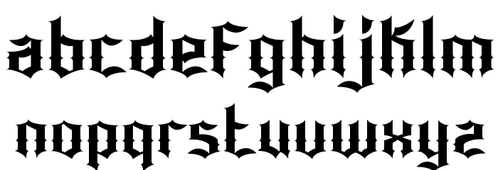 Bonzer - Dresden Font LOWERCASE