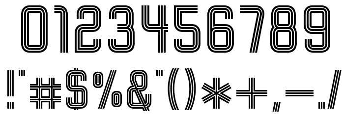 Bonzer - Herzogenaurach Font OTHER CHARS