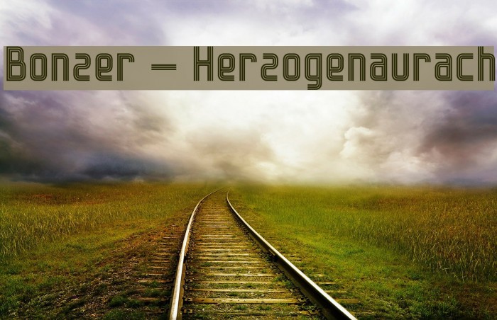 Bonzer - Herzogenaurach Font examples