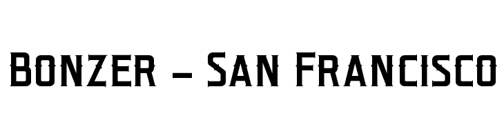 Bonzer - San Francisco Fonte