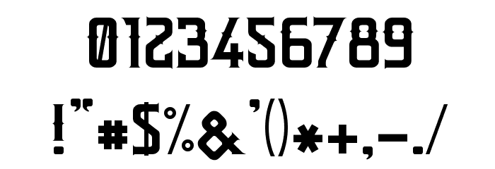 Bonzer - San Francisco Font OTHER CHARS