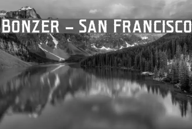 Bonzer - San Francisco Шрифта examples