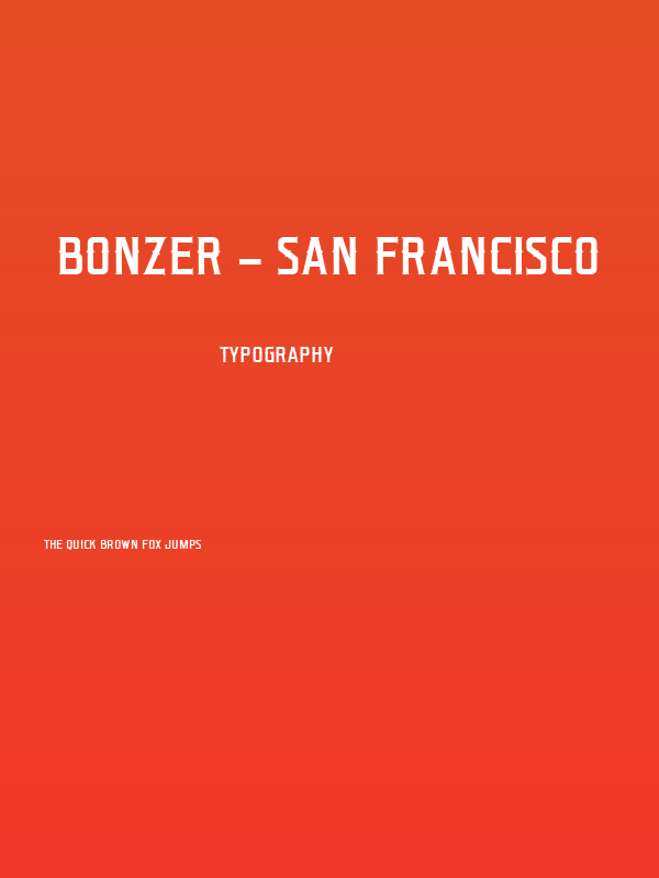 Bonzer - San Francisco Poster