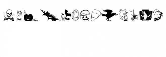Boo Town フォント 小文字