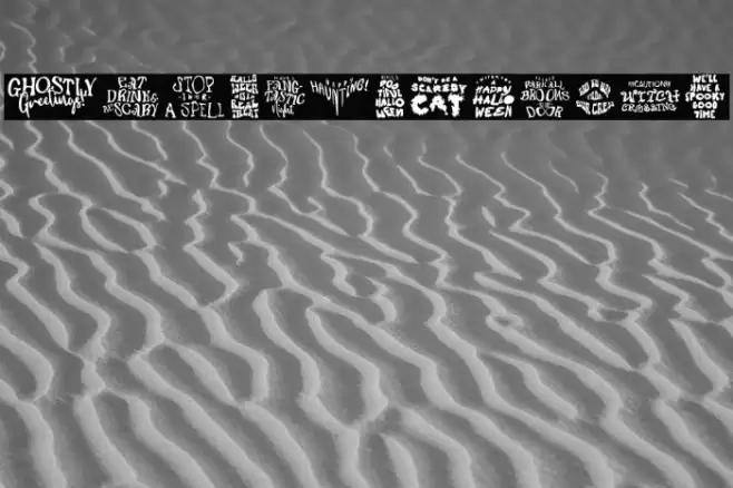 Boo Words Polices examples