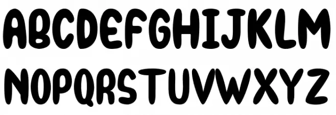 BooRush Шрифта ВЕРХНИЙ