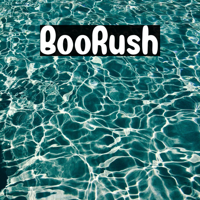 BooRush Font examples