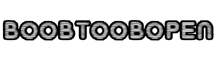 BoobToobOpen Font