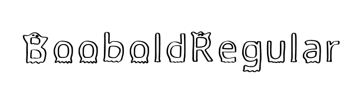 Boobold Regular  لخطوط تنزيل