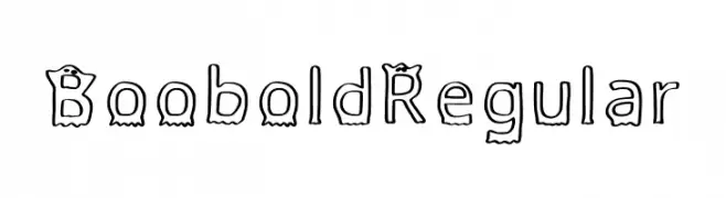 Boobold Regular  baixar fontes gratis