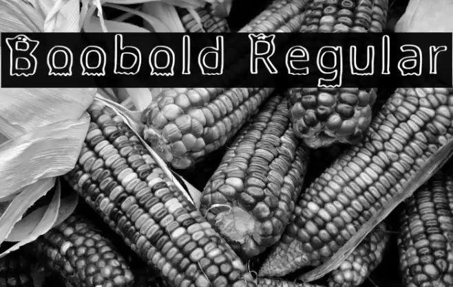 Boobold Regular फ़ॉन्ट examples