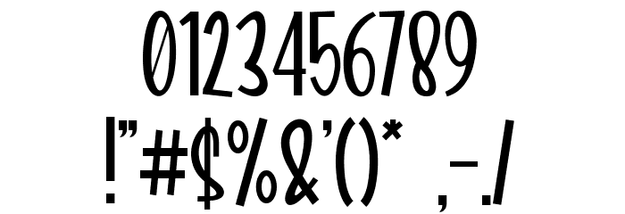 Boochain Font OTHER CHARS
