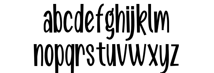 Boochain Font LOWERCASE