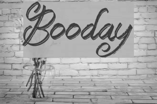 Booday Font examples