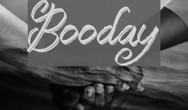 Booday Font examples