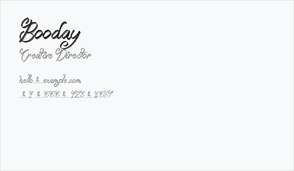 Booday Business Card