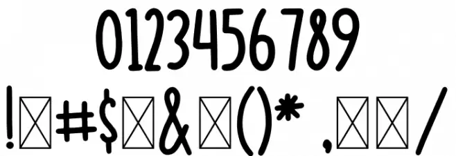 Boodie Crafter Font OTHER CHARS