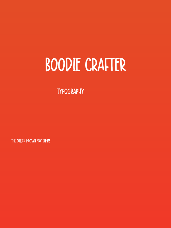 Boodie Crafter Poster