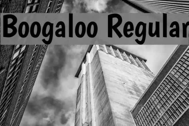 Boogaloo Regular Fuentes examples