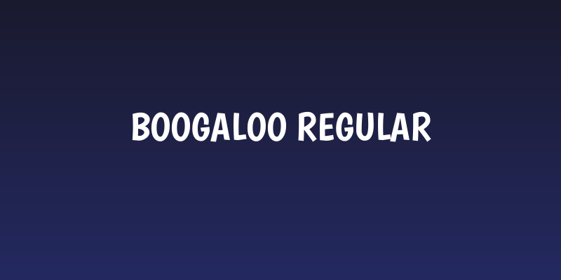 Boogaloo Regular Social Header