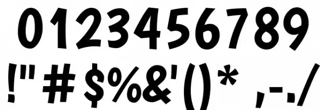 Boogaloo Font OTHER CHARS