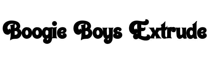 Boogie Boys Extrude  Free Fonts Download
