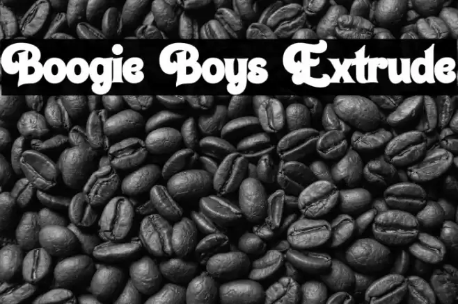 Boogie Boys Extrude خط examples