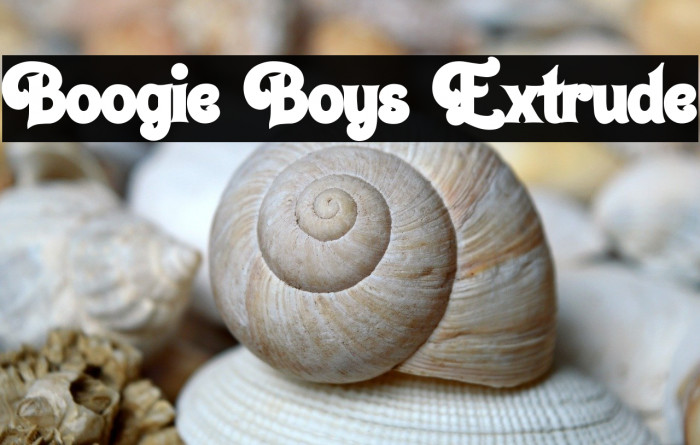 Boogie Boys Extrude Example 3