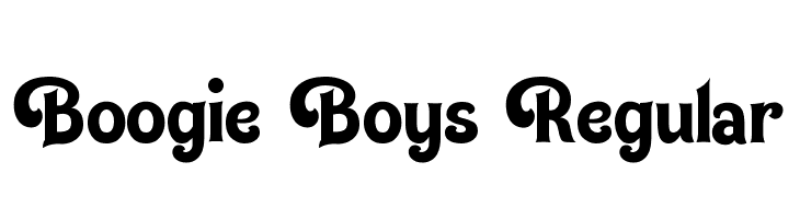 Boogie Boys Regular  les polices de caractères gratuit tlcharger
