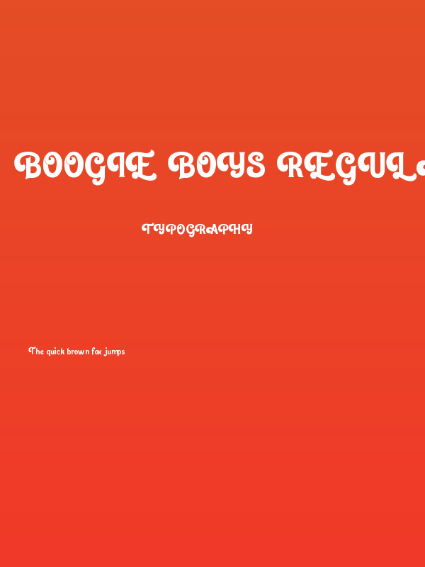 Boogie Boys Regular Poster