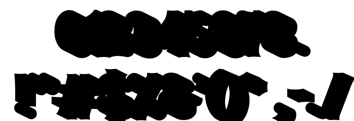 Boogie Boys Shadow Font OTHER CHARS