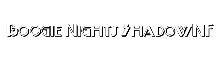 Boogie Nights ShadowNF Font