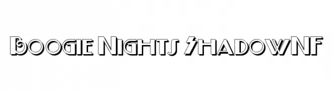 Boogie Nights ShadowNF  les polices de caractères gratuit tlcharger